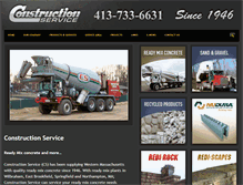 Tablet Screenshot of constructionservice-ma.com